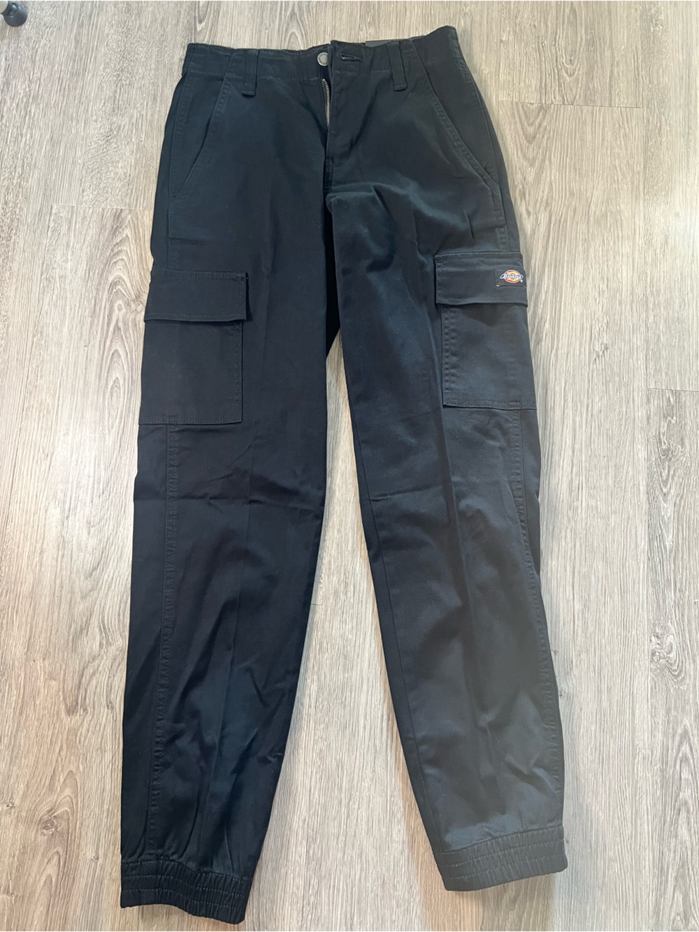 Dickies Black Womens Cargo Work Pants With Multiple Pockets Size 25